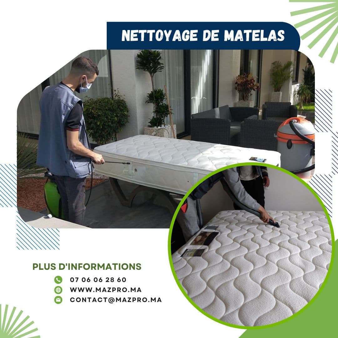 Nettoyage professionnel de matelas